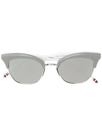 Thom Browne Eyewear солнцезащитные очки в оправе "кошачий глаз" TB507