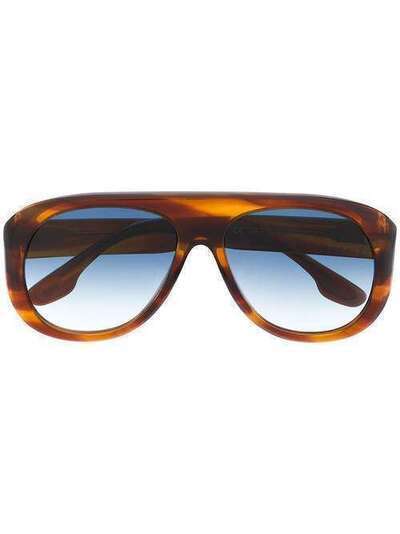 Victoria Beckham солнцезащитные очки в массивной оправе VB141S