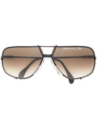Cazal объемные солнцезащитные очки-авиаторы 902