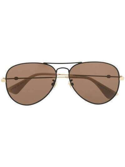 Gucci Eyewear солнцезащитные очки-авиаторы 610350J0740