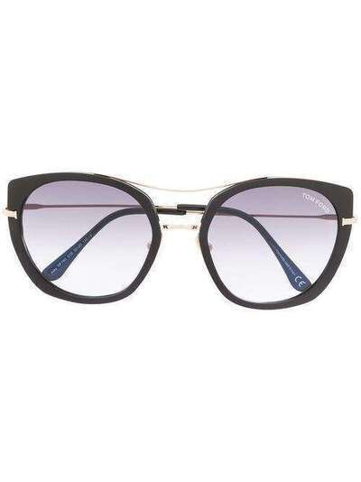 Tom Ford Eyewear солнцезащитные очки в круглой оправе FT0760S
