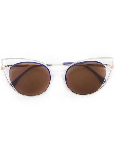Fendi Eyewear солнцезащитные очки в оправе 'кошачий глаз' 7AJ049B09