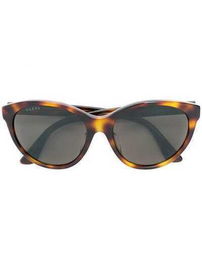Gucci Eyewear "солнцезащитные очки в оправе ""кошачий глаз""" 541363J0740