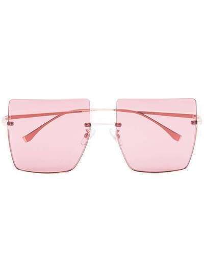 Fendi Eyewear солнцезащитные очки в квадратной оправе 203288DDB604S
