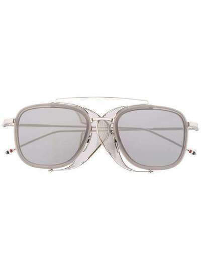 Thom Browne Eyewear солнцезащитные очки-авиаторы TB-808 TB808B