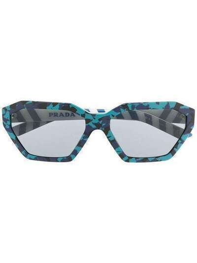 Prada Eyewear солнцезащитные очки в геометричной оправе SPR03V