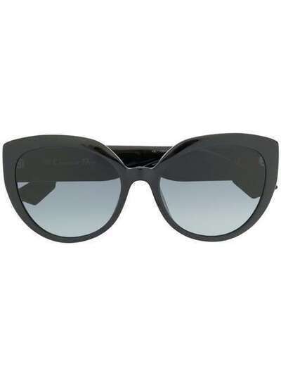 Dior Eyewear солнцезащитные очки в массивной оправе 'кошачий глаз' DDIORF