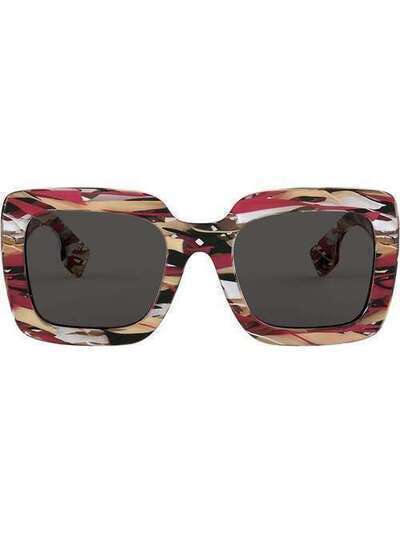 Burberry Eyewear солнцезащитные очки в массивной квадратной оправе BE4284379287