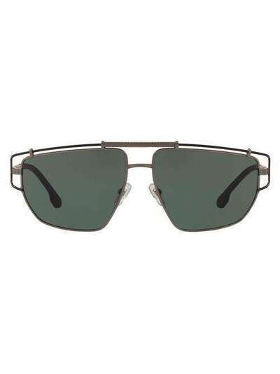 Versace Eyewear солнцезащитные очки с двойным мостом 0VE2202