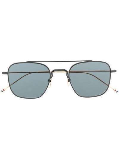 Thom Browne Eyewear солнцезащитные очки-авиаторы в квадратной оправе TBS9075004
