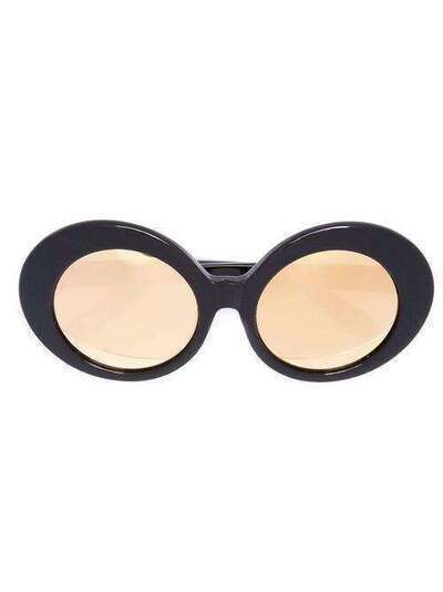 Linda Farrow солнцезащитные очки овальной формы LFL468C4SUNTSHELLYGBROWN