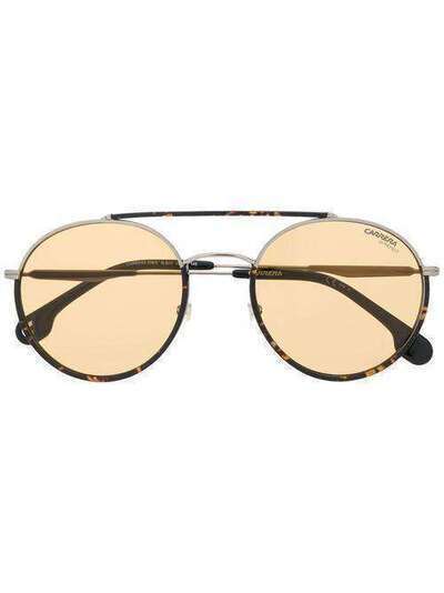 Carrera солнцезащитные очки-авиаторы черепаховой расцветки CARRERA208S