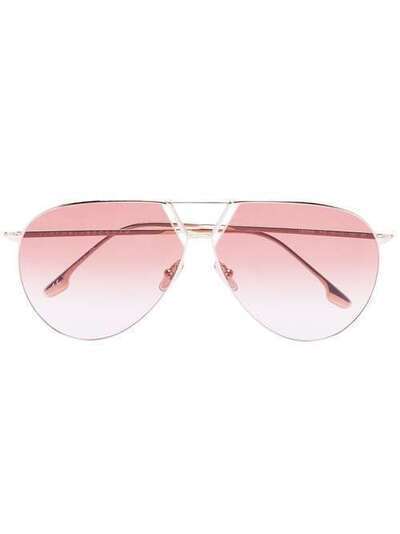 Victoria Beckham Eyewear солнцезащитные очки-авиаторы с градиентными линзами VB208S43241