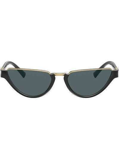 Versace Eyewear солнцезащитные очки в оправе 'кошачий глаз' VE4370GB187