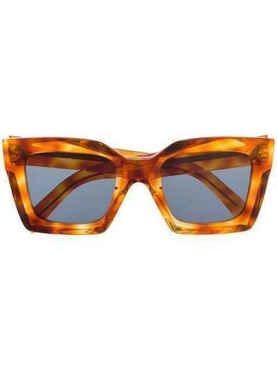 Celine Eyewear солнцезащитные очки в квадратной оправе черепаховой расцветки 4S130CPLB