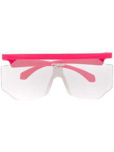 Off-White солнцезащитные очки-маска с логотипом OMRI003S20I060412801