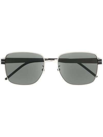 Saint Laurent Eyewear солнцезащитные очки в квадратной оправе 588033Y9948