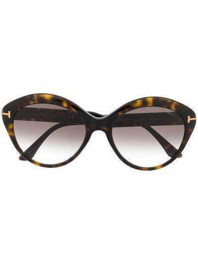 Tom Ford Eyewear солнцезащитные очки FT0763 в круглой оправе FT0763