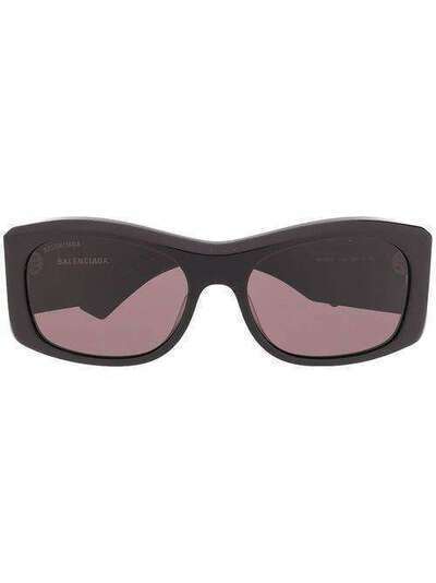 Balenciaga Eyewear солнцезащитные очки в массивной оправе с логотипом BB0001S