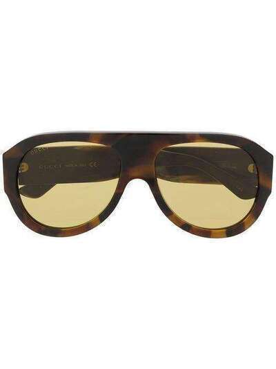 Gucci Eyewear солнцезащитные очки-авиаторы GG0668S GG0668S004