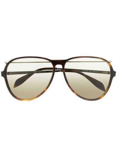 Alexander McQueen Eyewear градиентные солнцезащитные очки-авиаторы 560670J0770