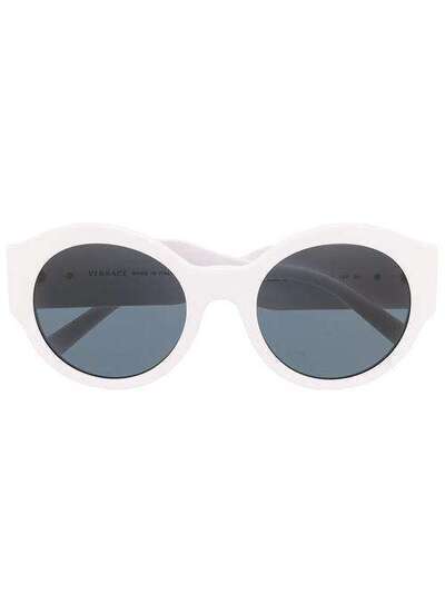 Versace Eyewear солнцезащитные очки в круглой оправе VE4380B