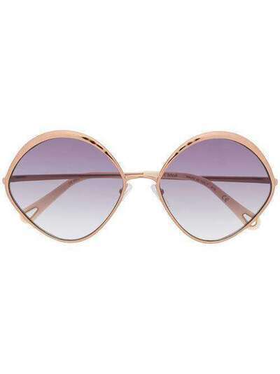 Chloé Eyewear солнцезащитные очки в круглой оправе CE168S