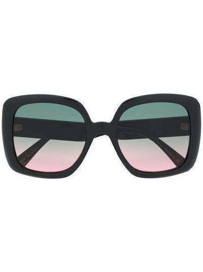 Gucci Eyewear солнцезащитные очки в массивной квадратной оправе GG0713S002