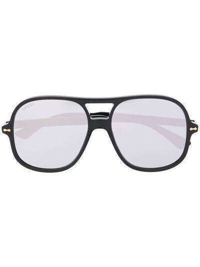 Gucci Eyewear солнцезащитные очки-авиаторы GG0706S001
