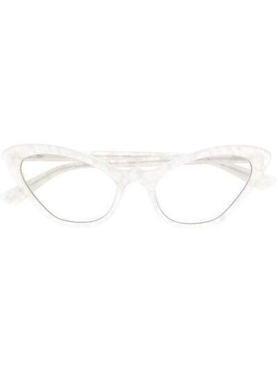 McQ Alexander McQueen солнцезащитные очки с мраморным эффектом MQ0189S