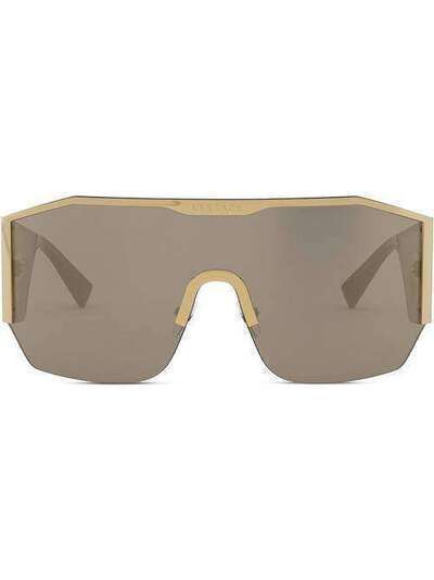Versace Eyewear солнцезащитные очки-маска VE222010025A