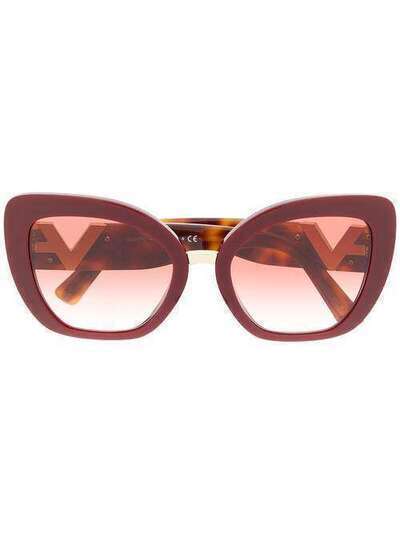 Valentino Eyewear солнцезащитные очки с логотипом VLogo VA4057