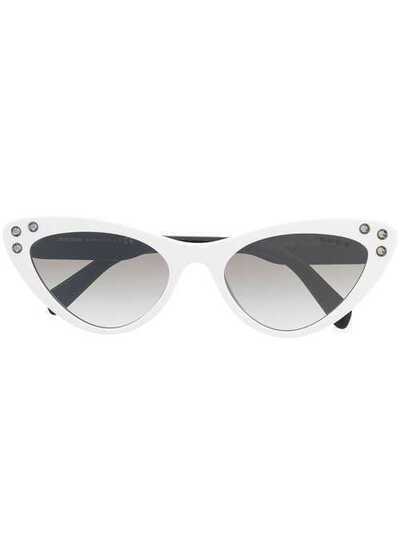 Miu Miu Eyewear "солнцезащитные очки в оправе ""кошачий глаз""" SMU05TE4AO