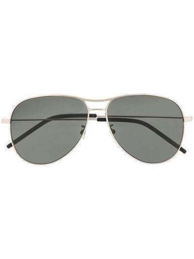 Saint Laurent Eyewear солнцезащитные очки-авиаторы 587250Y9902