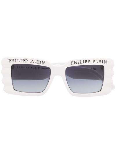 Philipp Plein солнцезащитные очки с логотипом 000WES0088PTE003N
