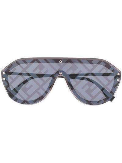 Fendi Eyewear солнцезащитные очки с логотипом на линзах FFM039GS