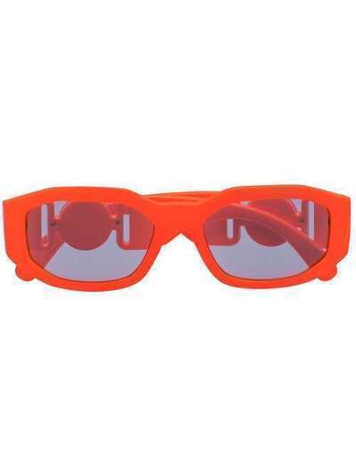 Versace Eyewear солнцезащитные очки в прямоугольной оправе с декором Medusa 0VE4361