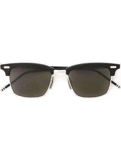 Thom Browne Eyewear солнцезащитные очки с квадратной оправой TBS711