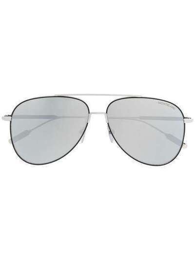 Montblanc солнцезащитные очки-авиаторы MB0078S