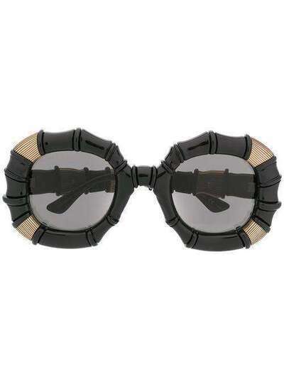 Gucci Eyewear солнцезащитные очки в круглой оправе GG0619S