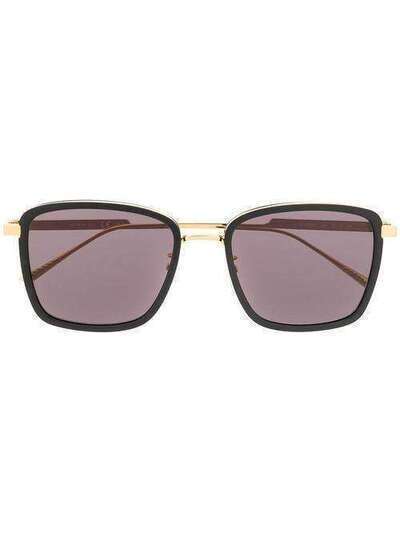 Bottega Veneta Eyewear солнцезащитные очки в квадратной оправе BV1008SK608442V2331