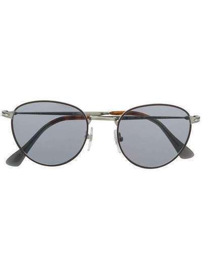 Persol солнцезащитные очки в круглой оправе PO2445S