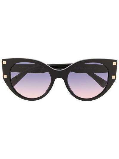 Valentino Eyewear солнцезащитные очки Rockstud в оправе 'кошачий глаз' 0VA4068