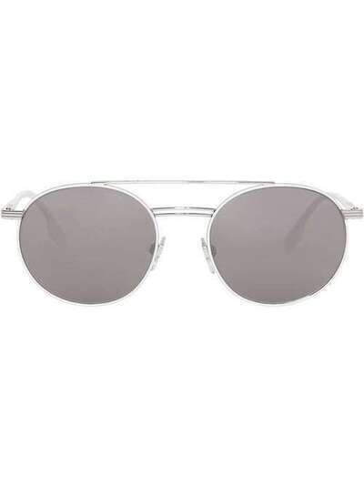 Burberry солнцезащитные очки с верхней планкой 4080668