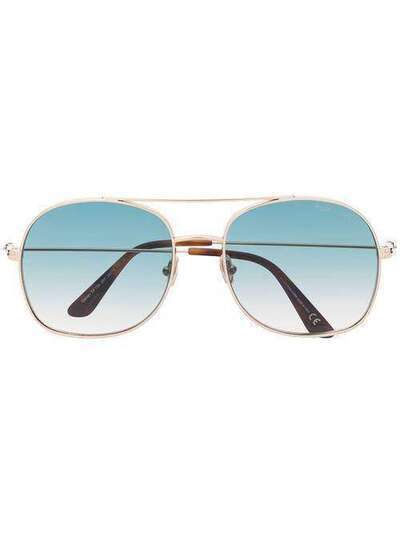 Tom Ford Eyewear солнцезащитные очки с затемненными линзами FT0758S