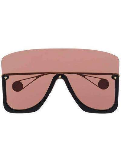 Gucci Eyewear солнцезащитные очки-авиаторы в массивной оправе GG0540S