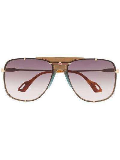 Gucci Eyewear солнцезащитные очки-авиаторы GG0739S