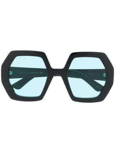 Gucci Eyewear солнцезащитные очки в массивной оправе 623888J0740