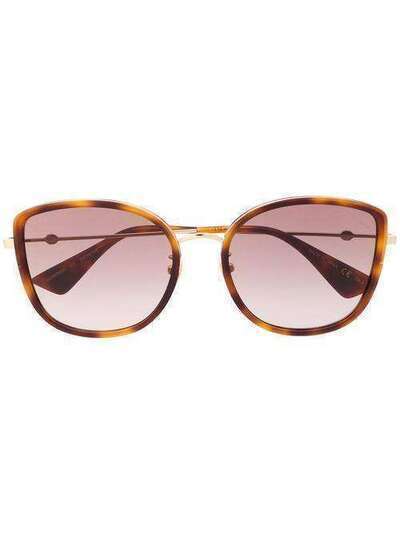 Gucci Eyewear солнцезащитные очки в массивной квадратной оправе GG0606SK001