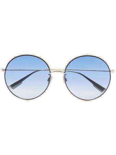 Dior Eyewear blue and gold tone Dior society sunglasses 203187J5G6084